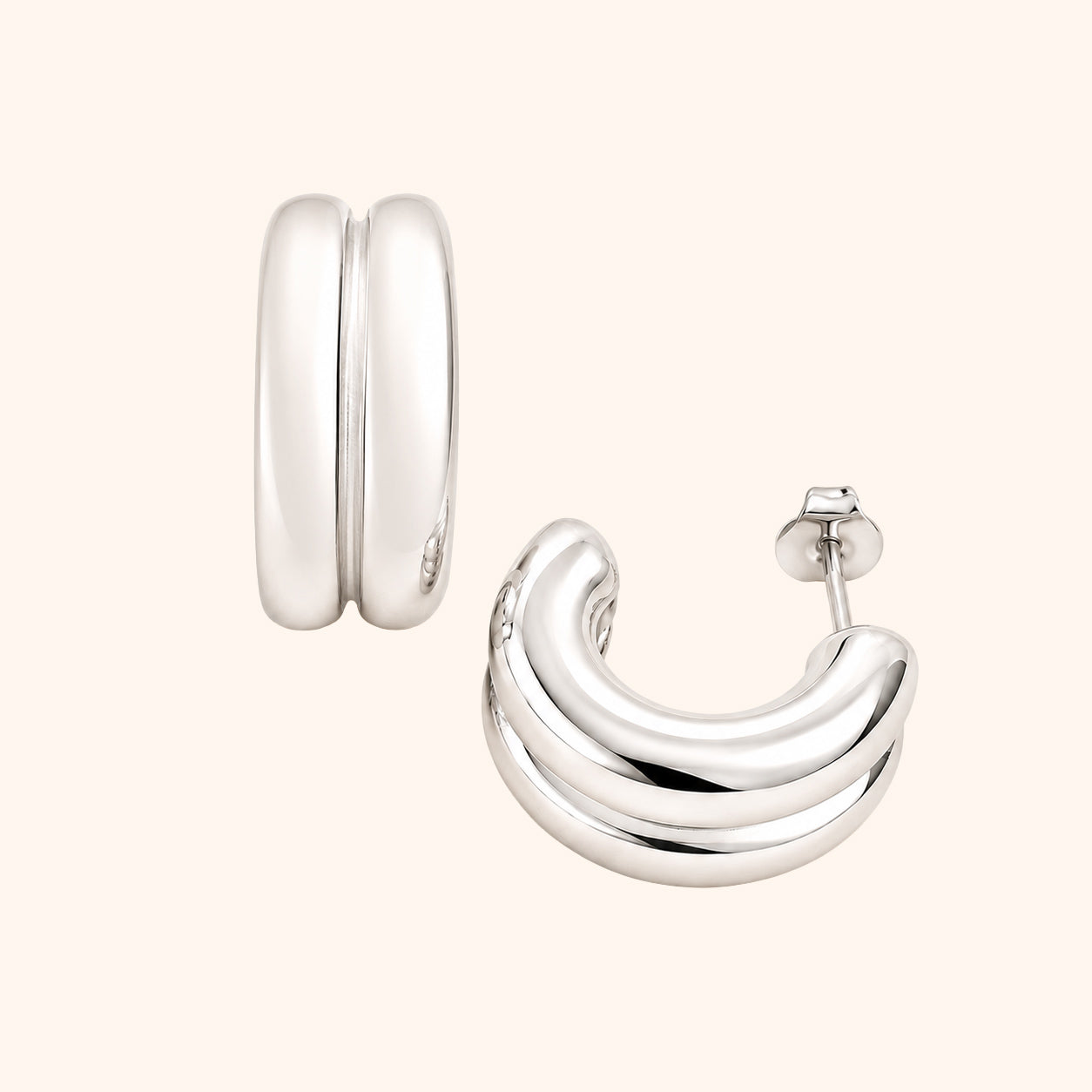 C-Hoop Earrings