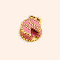 Golden Birthday Cake Charm