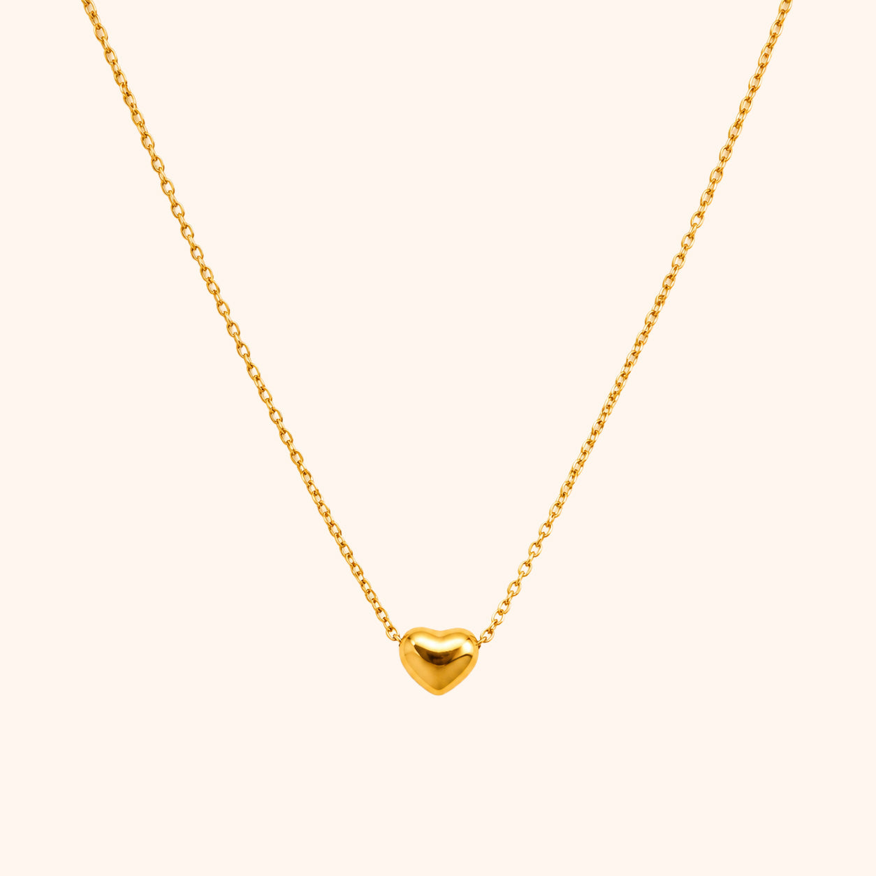 Gold Pure Heart Necklace