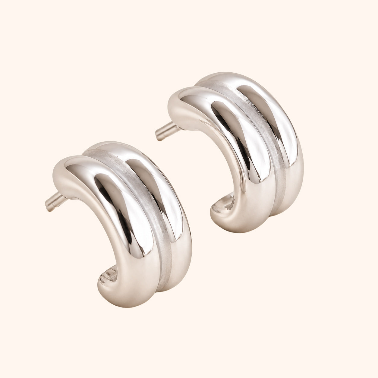 C-Hoop Earrings