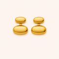 Double Dome Stud Earrings