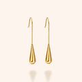 Minimalist Gold Water Droplet Earrings