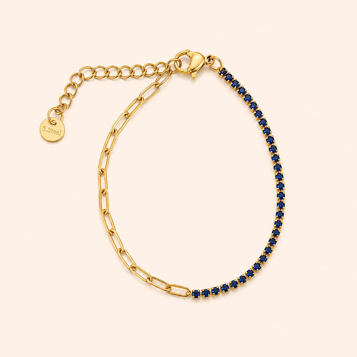 Sapphire Link Bracelet
