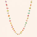 Rainbow Heart Bead Necklace