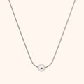 Silver Luna Sphere Necklace