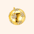 Golden Soccer Ball Charm Pendant