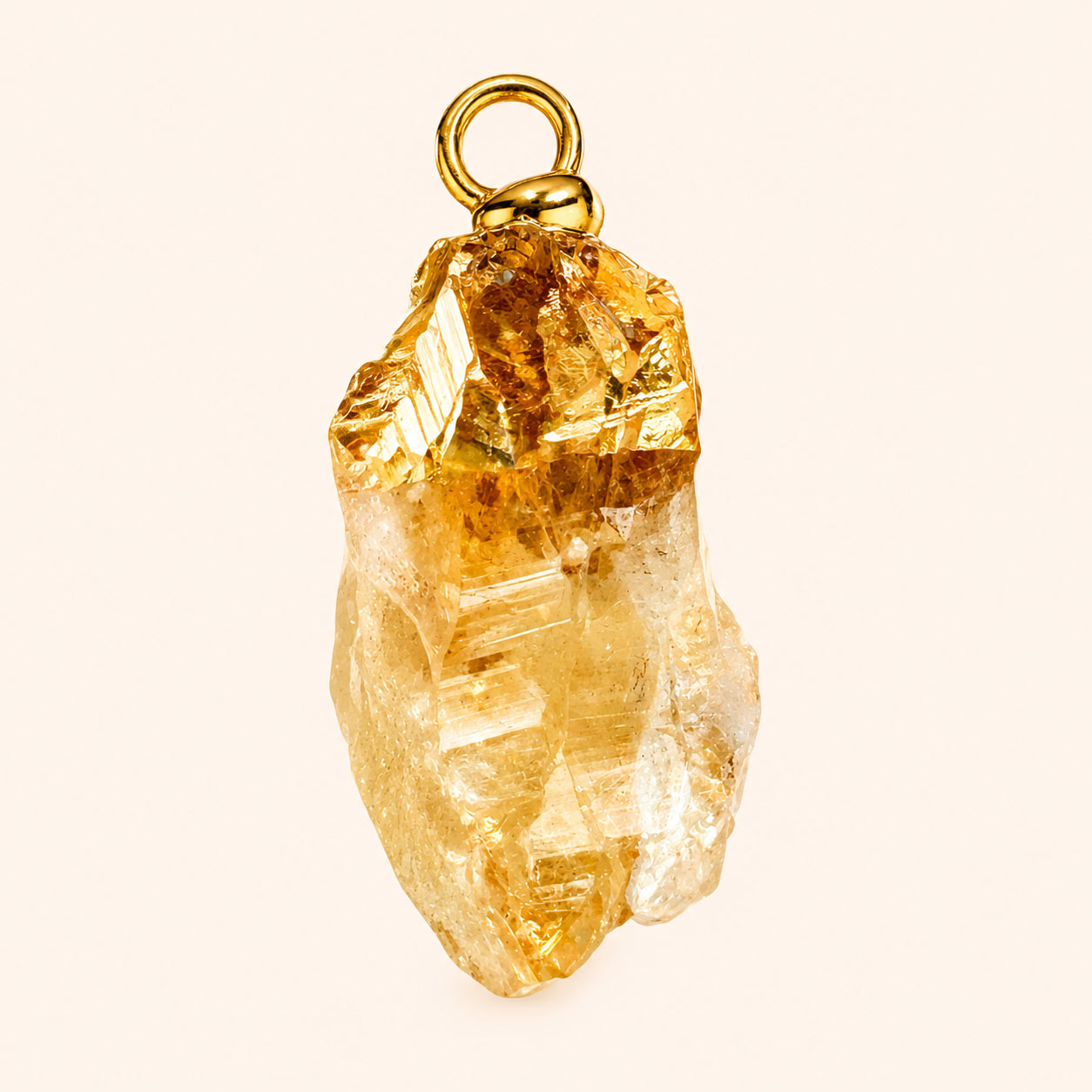 Citrine Charm Pendant
