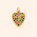 Confetti Heart Charm