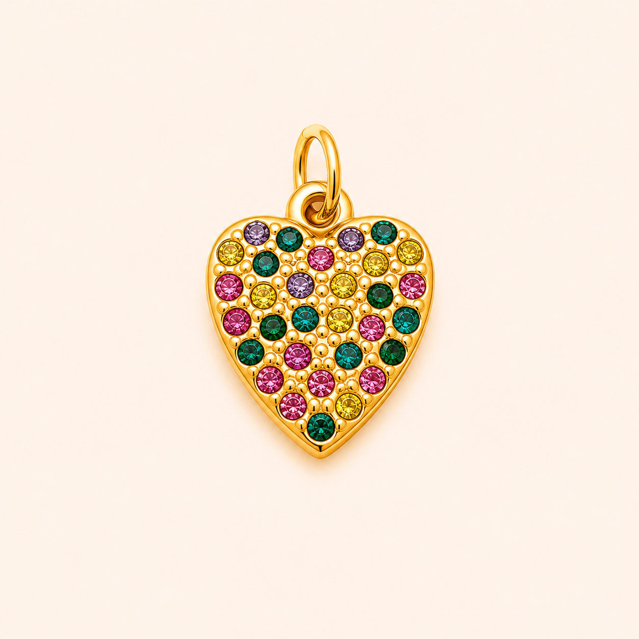 Confetti Heart Charm