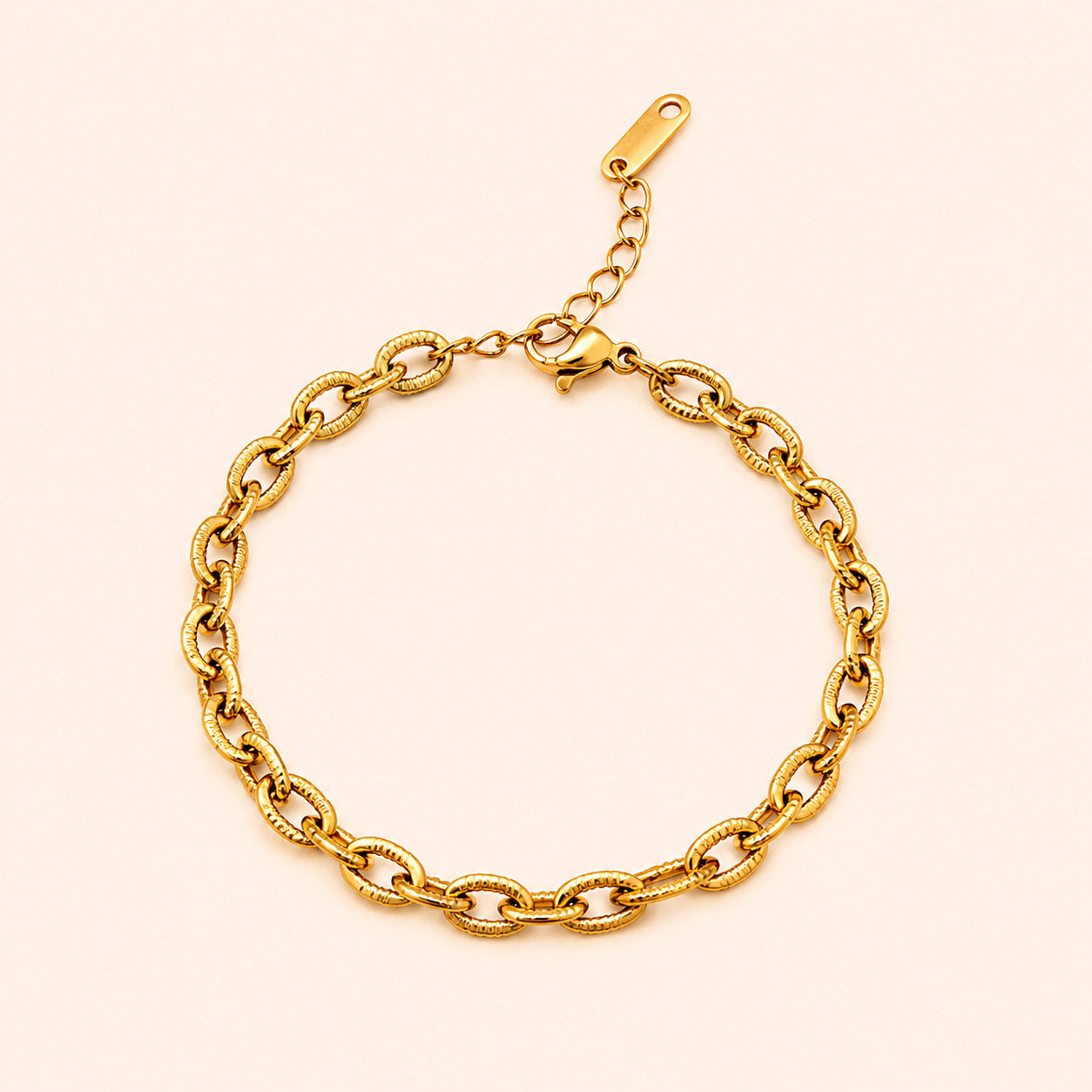 Golden Bean Chain Bracelet