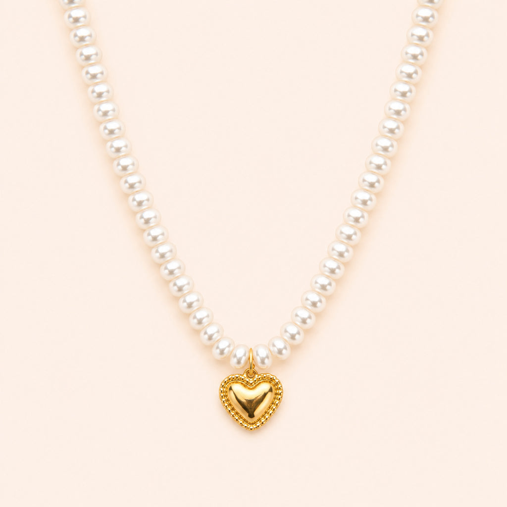 Golden Keepsake Pearl Necklace