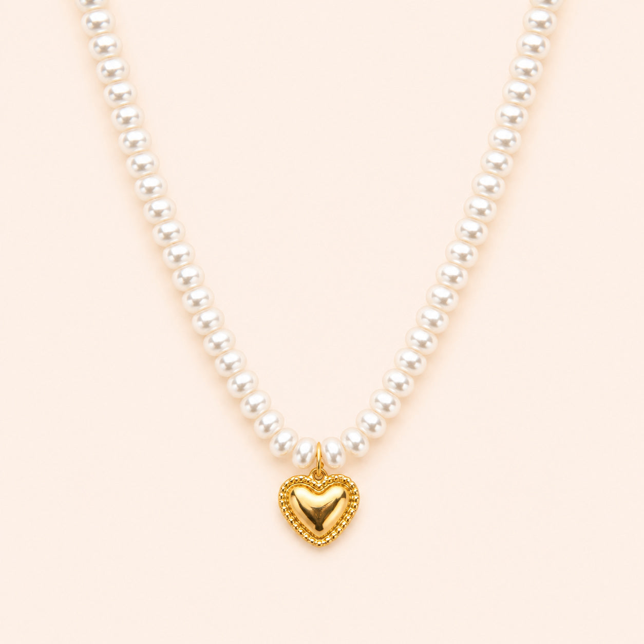 Golden Keepsake Pearl Necklace