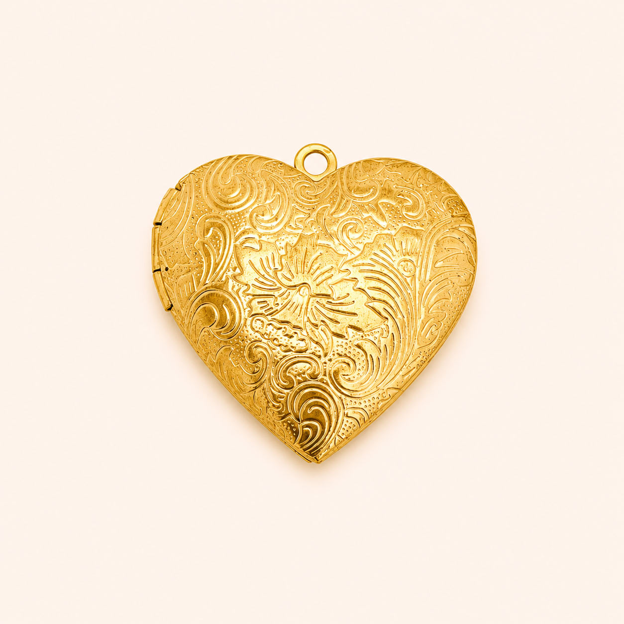 Victorian Heart Locket Charm