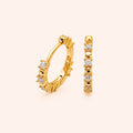 Celeste Zircon Hoop Earrings