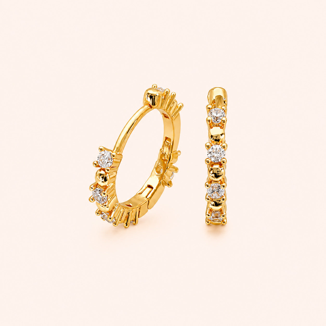 Celeste Zircon Hoop Earrings