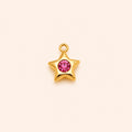 Ruby Star Charm Pendant