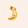 Golden Croissant Charm