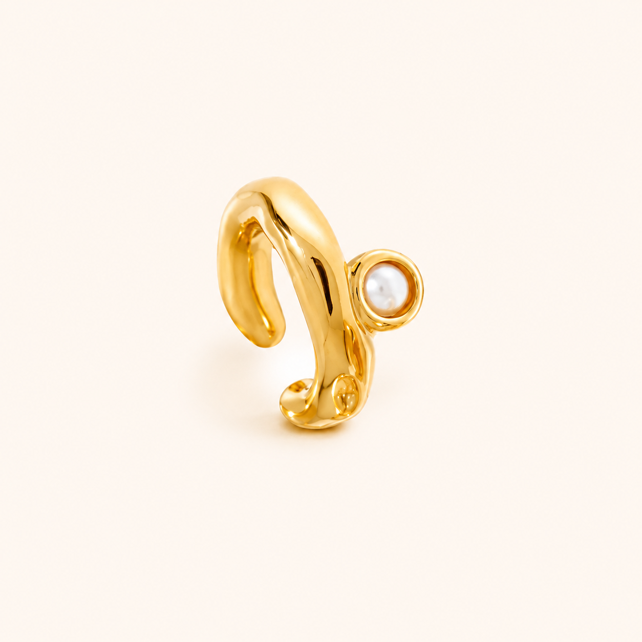 Pearl Orbit Slim Ear Cuff ( A Pair)