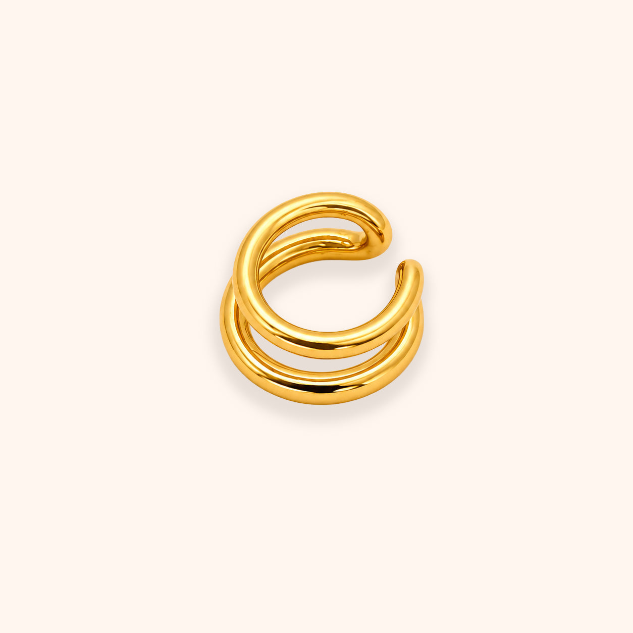 Classic Double Band Ear Cuff (Single Piece)