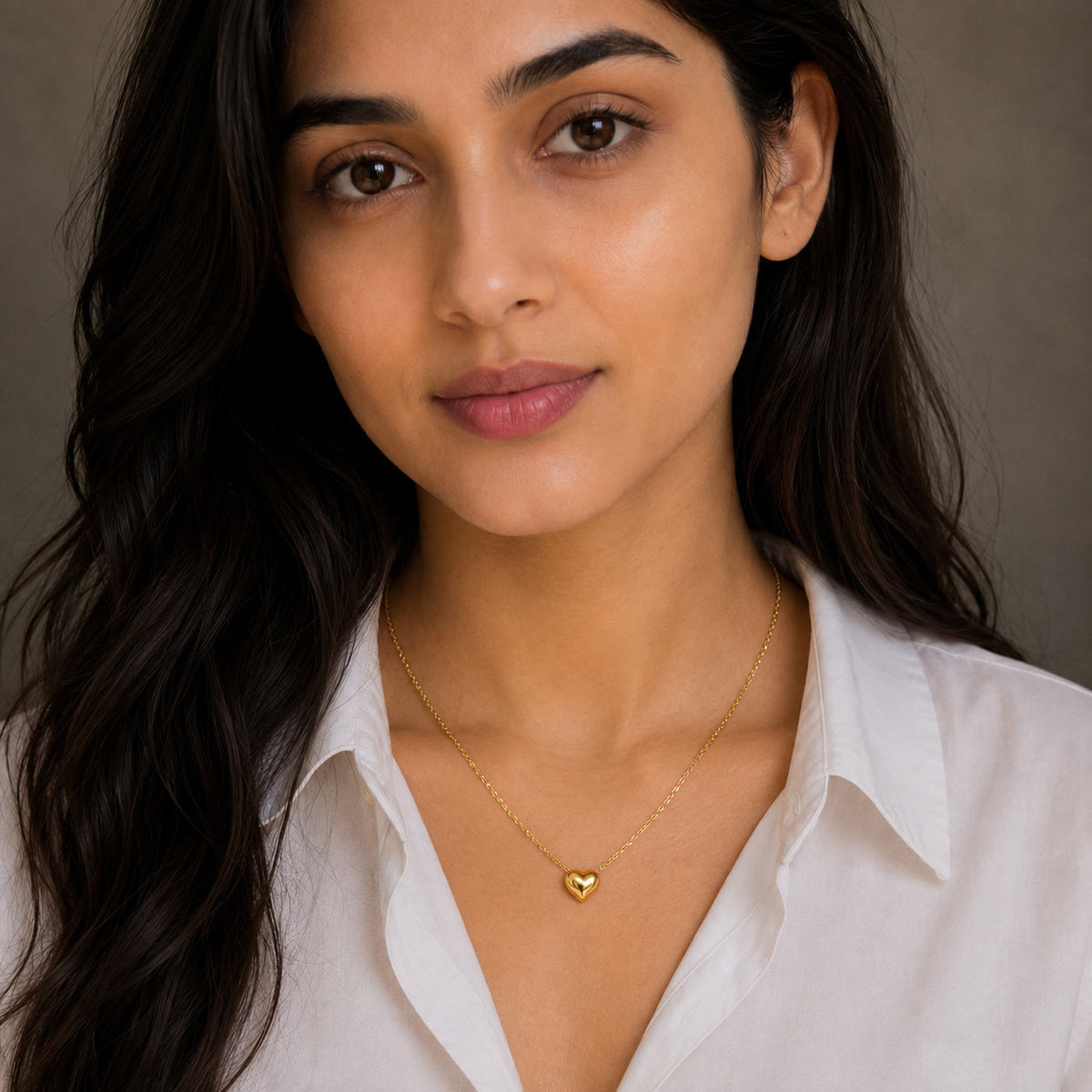 Gold Pure Heart Necklace