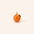 3D Orange Enamel Charm