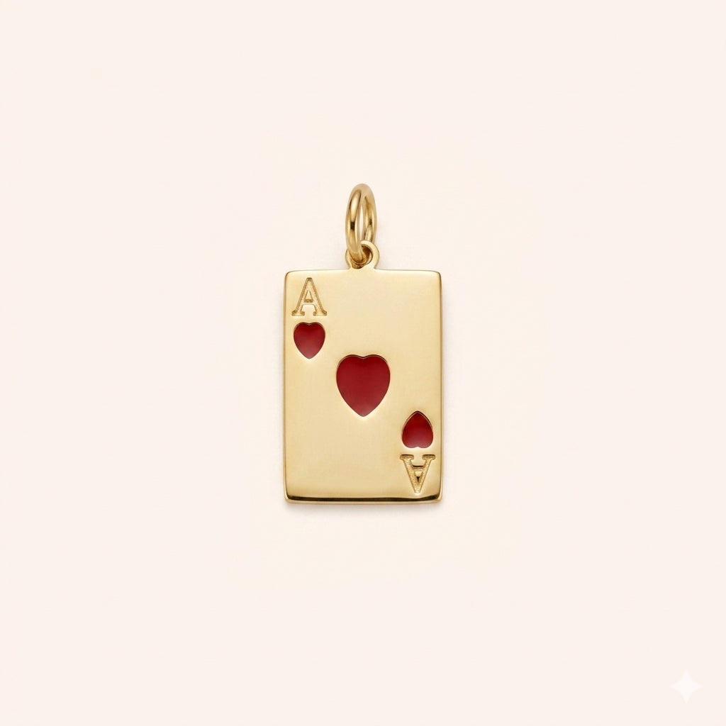 Ace of Hearts Charm