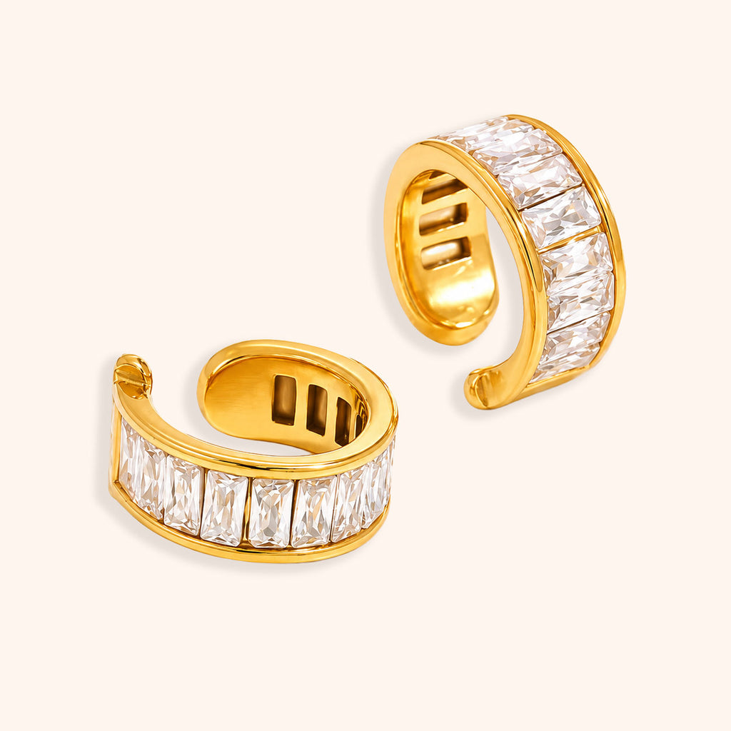 Baguette Crystal Ear Cuff (Single Piece)