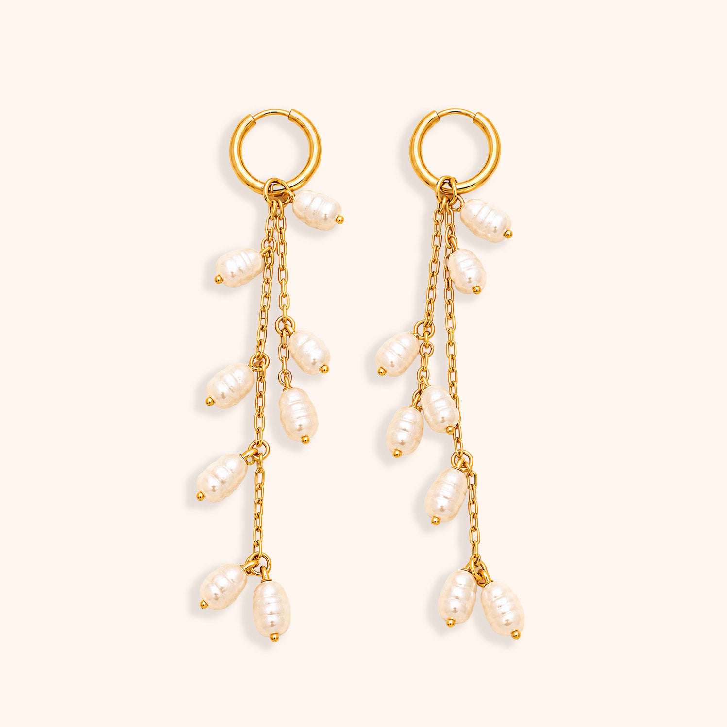 Cascade Chain Drop Earrings
