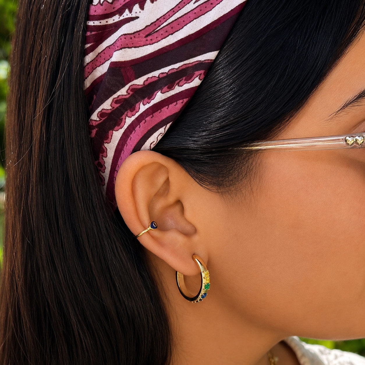 Evil Eye Ear Cuff (Single Piece)