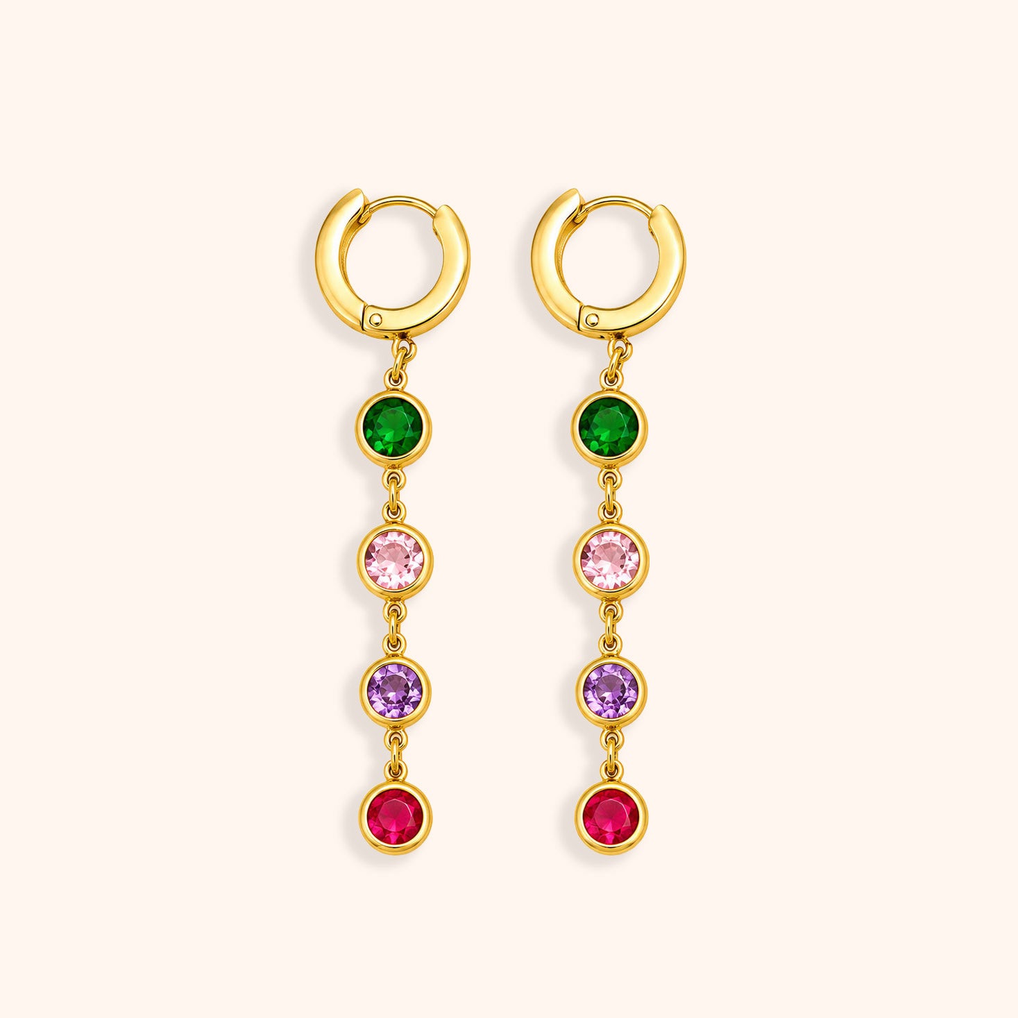 Gem Tassel Earrings