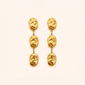 Melted Gold Drop Earrings
