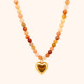 Beaded Natural Stone Necklace