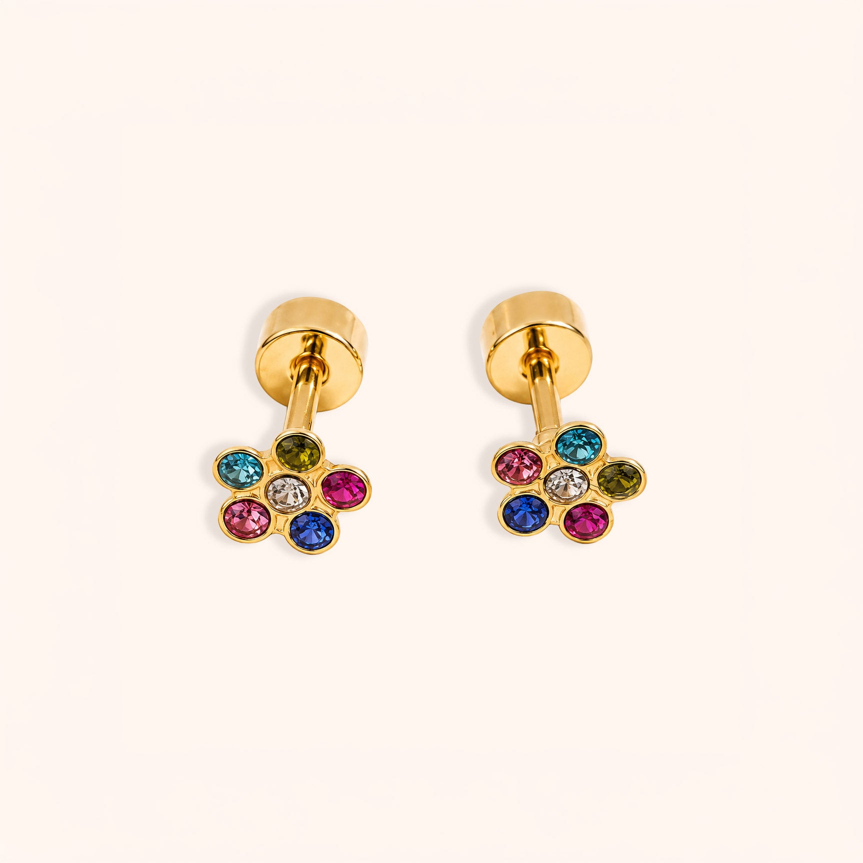 Rainbow Bloom Stud