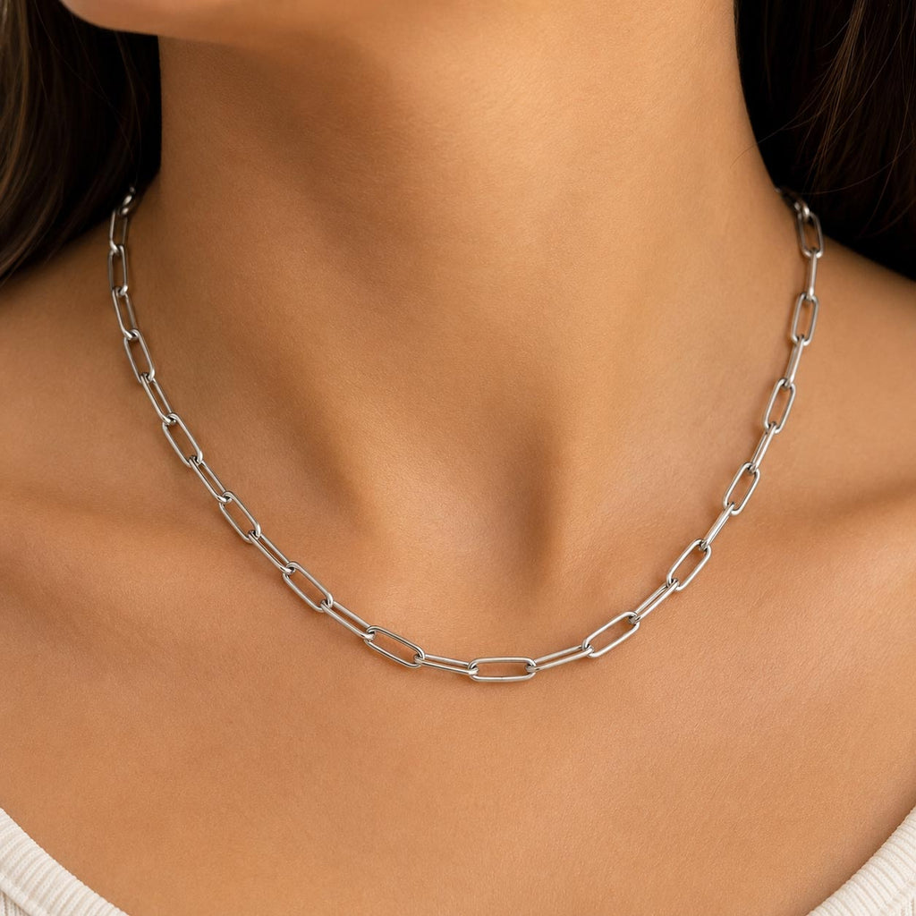 Silver Urban Link Necklace