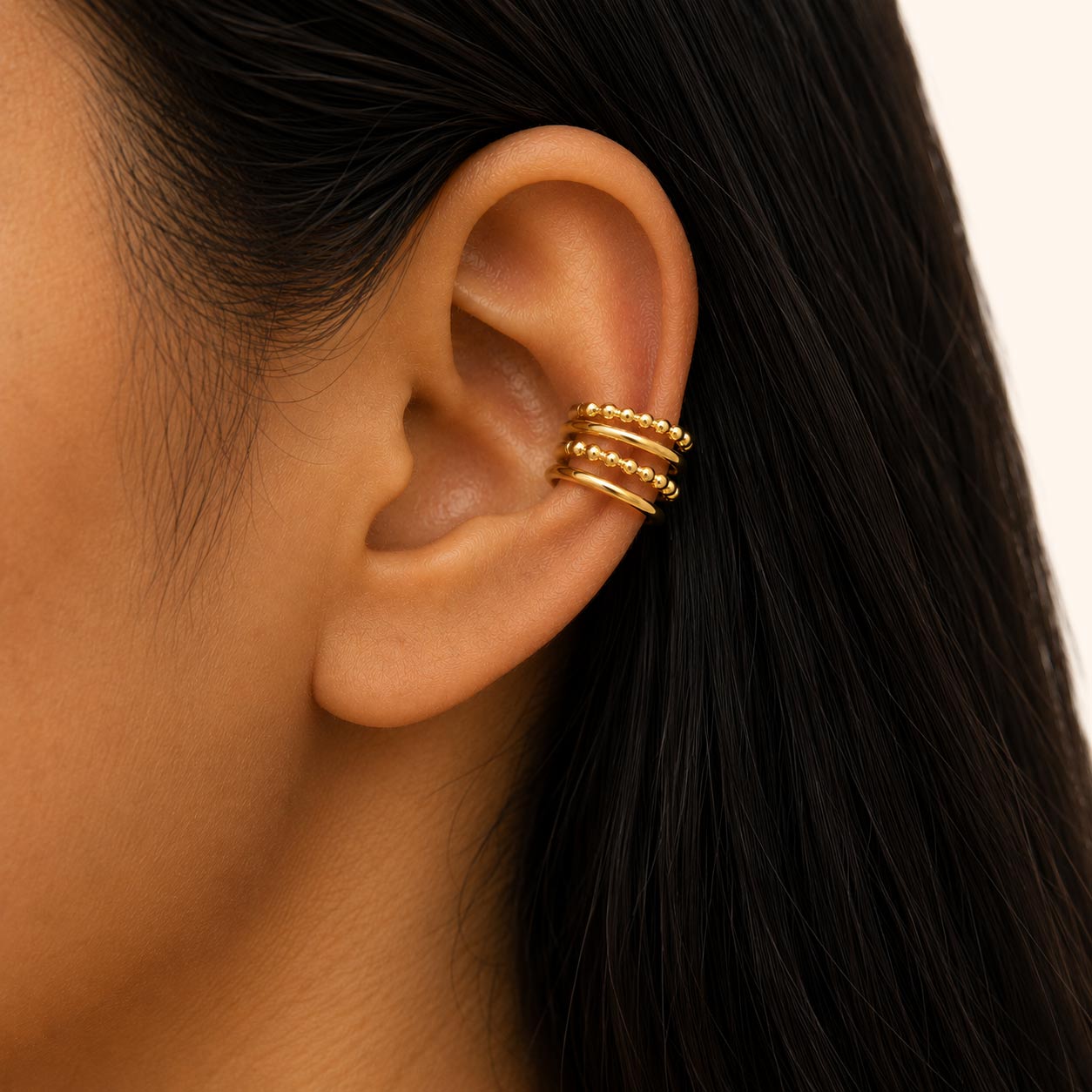 Classic Gold Banded Cuff (Single Piece)