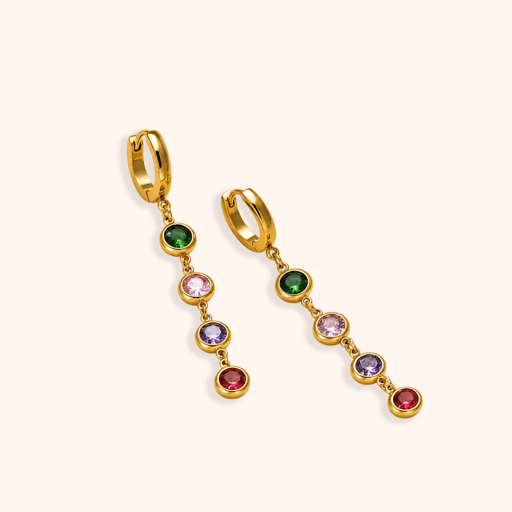Gem Tassel Earrings