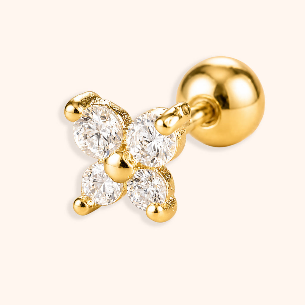 Ivory Clover Stud (A pair)