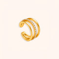 Gold Zircon Ear Cuff(Single Piece)